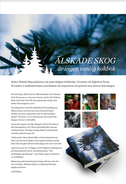Älskade skog, ingen vanlig kokbok.