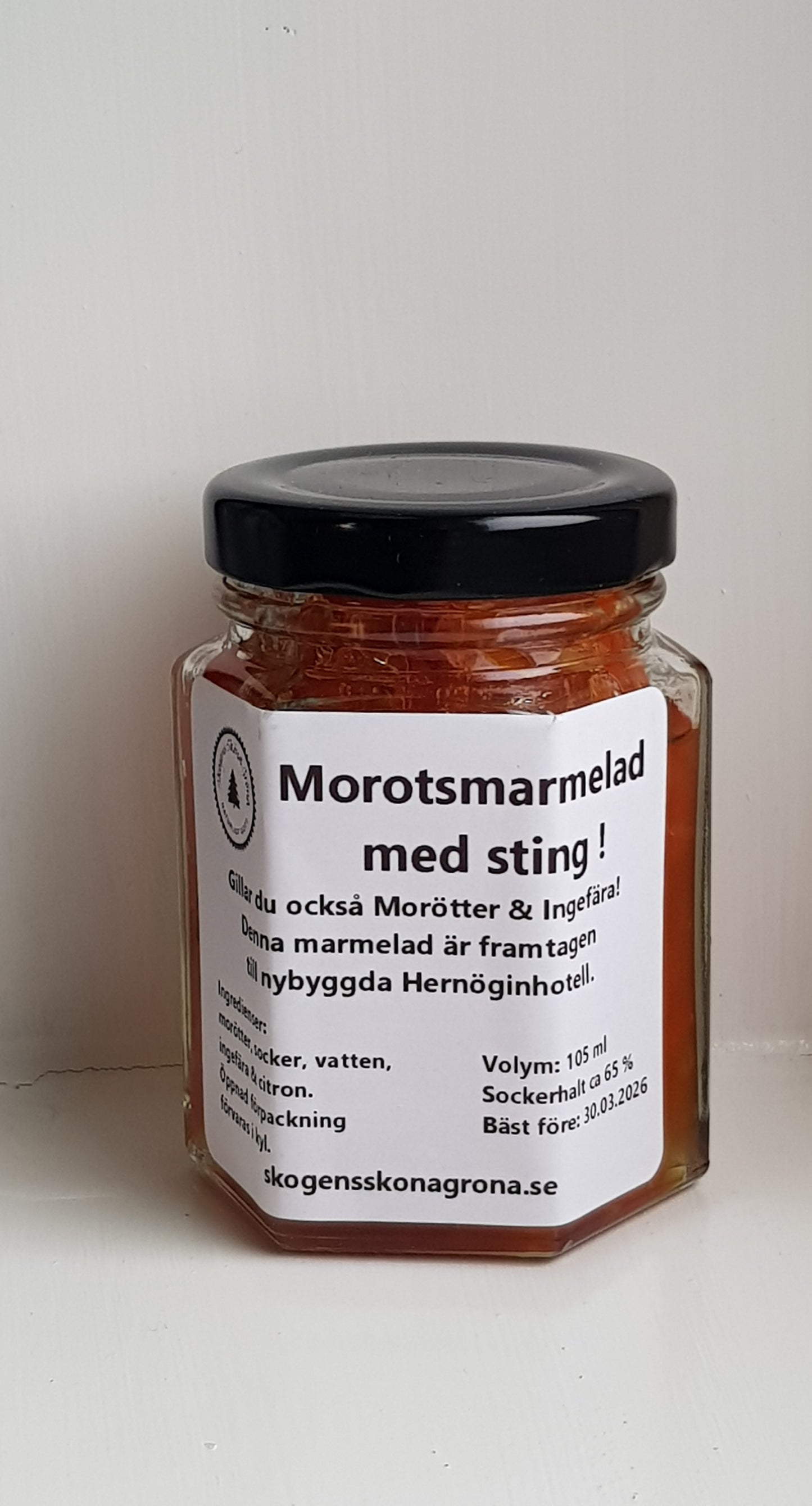 Morot och Ingefärsmarmelad med Sting 105 ml.