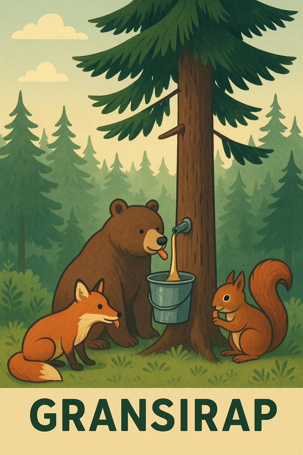 Alla djur i skogen älskar gransirap.