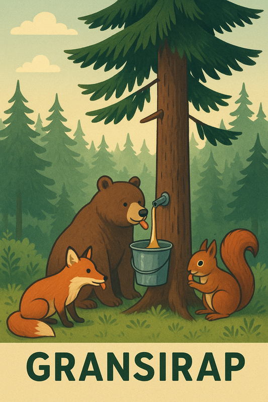 Alla djur i skogen älskar gransirap.