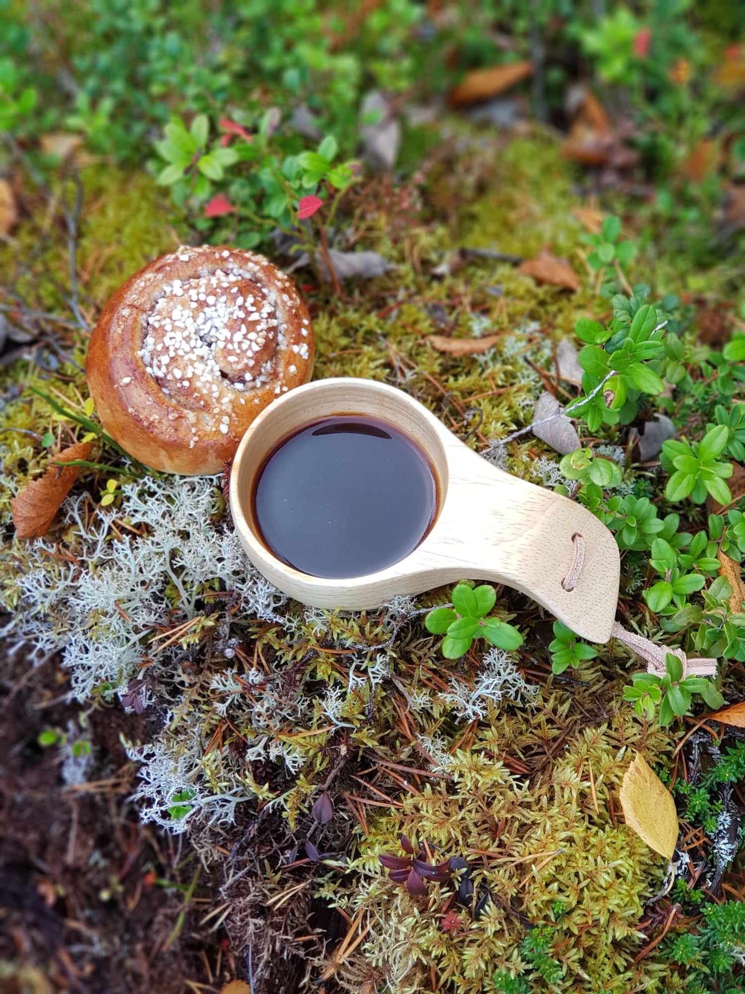 kåsa för kaffe, te eller bär.