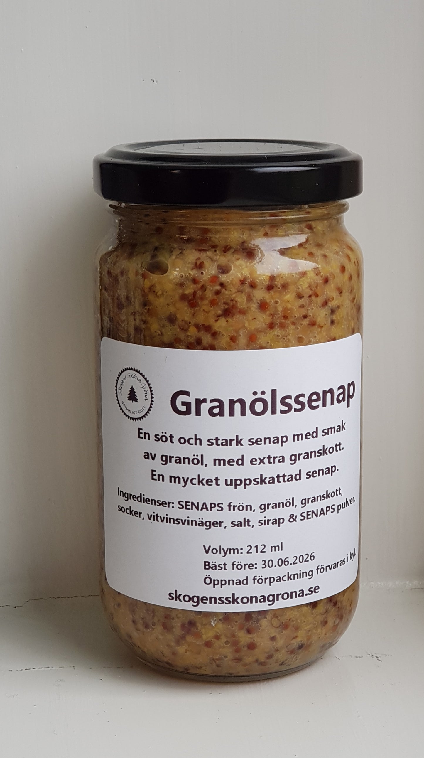 Granöls SENAP, stark och söt.